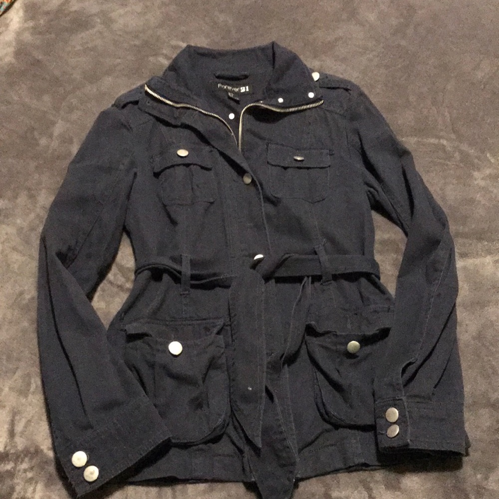 Stylish Navy Forever 21 Jacket